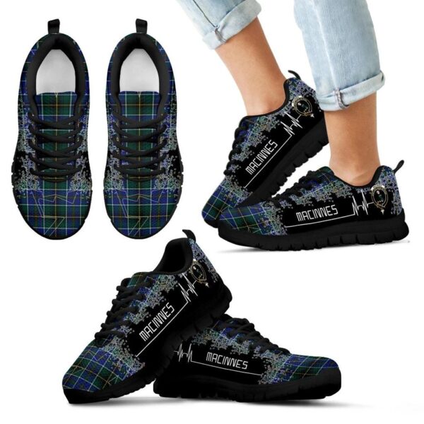 MacInnes Modern Clan Sneaker, Scottish Tartan MacInnes Modern Clans Sneaker Heartbeat Style - Image 6