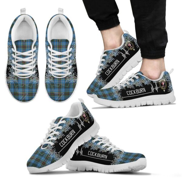 Cockburn Modern Clan Sneaker, Scottish Tartan Cockburn Modern Clans Sneaker Heartbeat Style