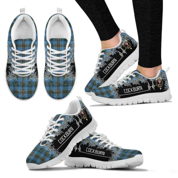 Cockburn Modern Clan Sneaker, Scottish Tartan Cockburn Modern Clans Sneaker Heartbeat Style - Image 3