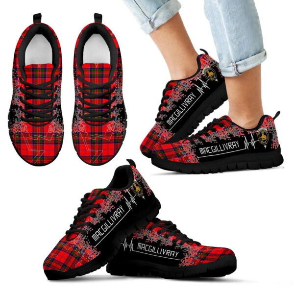 MacGillivray Modern Clan Sneaker, Scottish Tartan MacGillivray Modern Clans Sneaker Heartbeat Style - Image 6