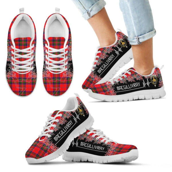 MacGillivray Modern Clan Sneaker, Scottish Tartan MacGillivray Modern Clans Sneaker Heartbeat Style - Image 5