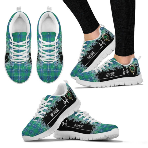 Irvine Ancient Clan Sneaker, Scottish Tartan Irvine Ancient Clans Sneaker Heartbeat Style - Image 3