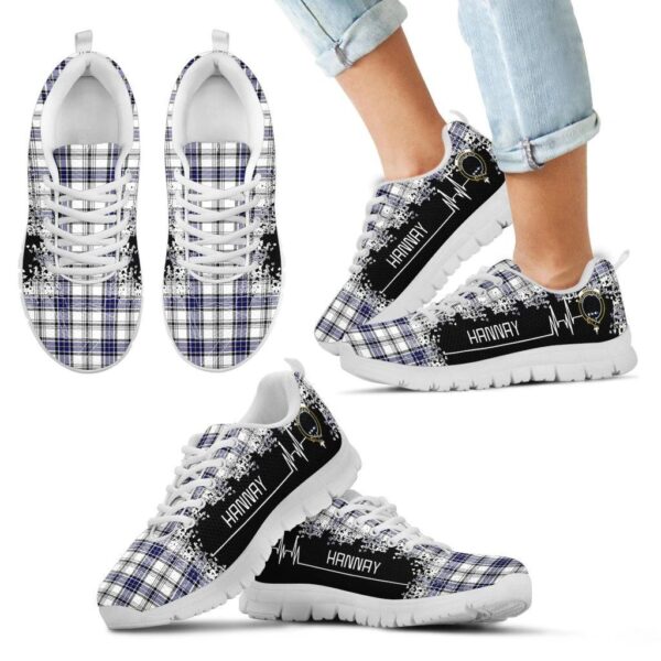 Hannay Modern Clan Sneaker, Scottish Tartan Hannay Modern Clans Sneaker Heartbeat Style - Image 5