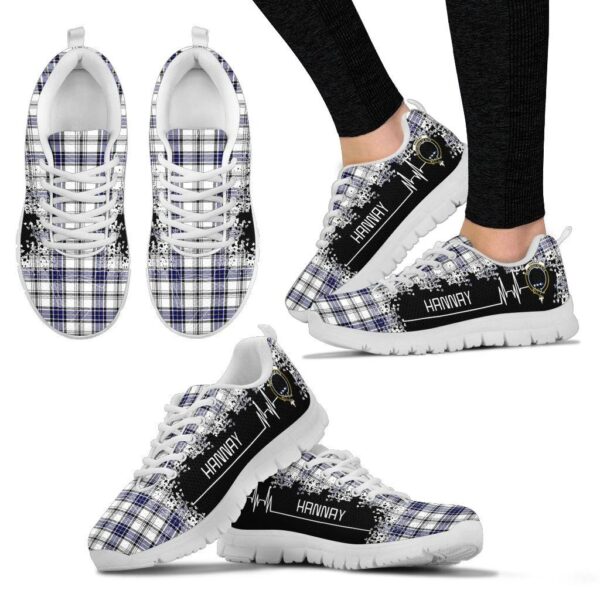 Hannay Modern Clan Sneaker, Scottish Tartan Hannay Modern Clans Sneaker Heartbeat Style - Image 3