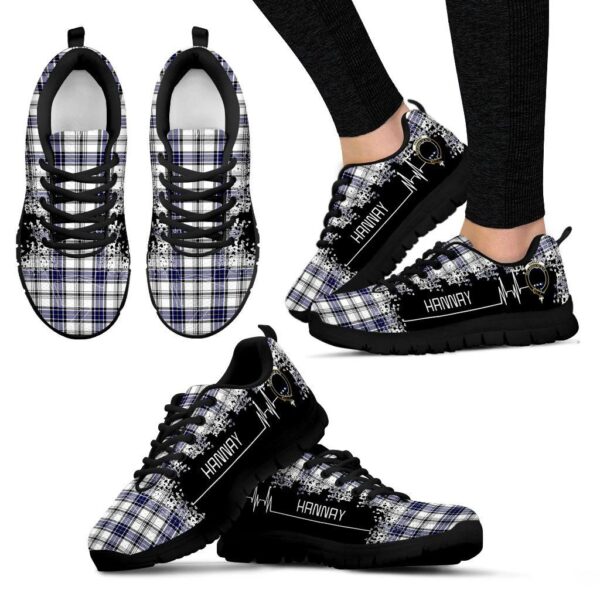 Hannay Modern Clan Sneaker, Scottish Tartan Hannay Modern Clans Sneaker Heartbeat Style - Image 4