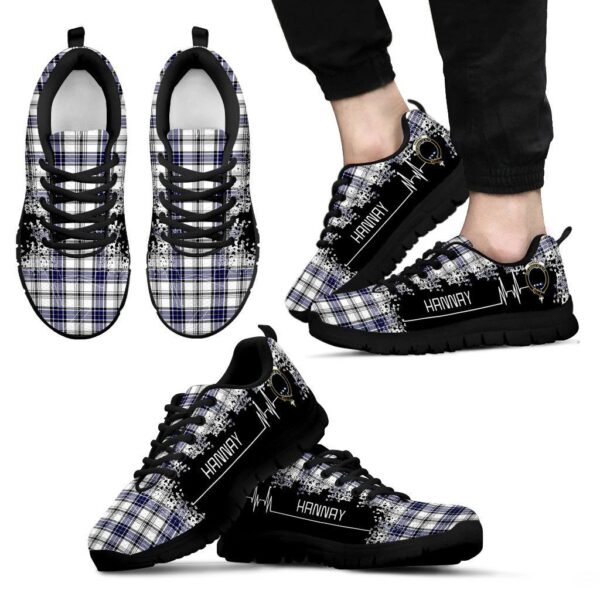 Hannay Modern Clan Sneaker, Scottish Tartan Hannay Modern Clans Sneaker Heartbeat Style - Image 2