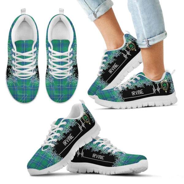 Irvine Ancient Clan Sneaker, Scottish Tartan Irvine Ancient Clans Sneaker Heartbeat Style - Image 5