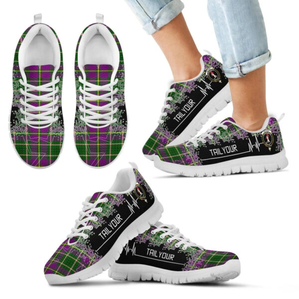 Taylor Clan Sneaker, Scottish Tartan Taylor Clans Sneaker Heartbeat Style - Image 5