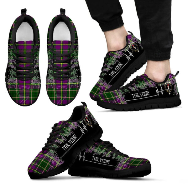 Taylor Clan Sneaker, Scottish Tartan Taylor Clans Sneaker Heartbeat Style - Image 2