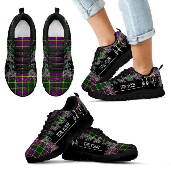 Taylor Clan Sneaker, Scottish Tartan Taylor Clans Sneaker Heartbeat Style - Image 6