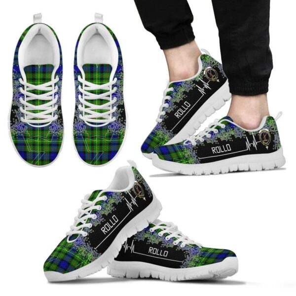 Rollo Modern Clan Sneaker, Scottish Tartan Rollo Modern Clans Sneaker Heartbeat Style