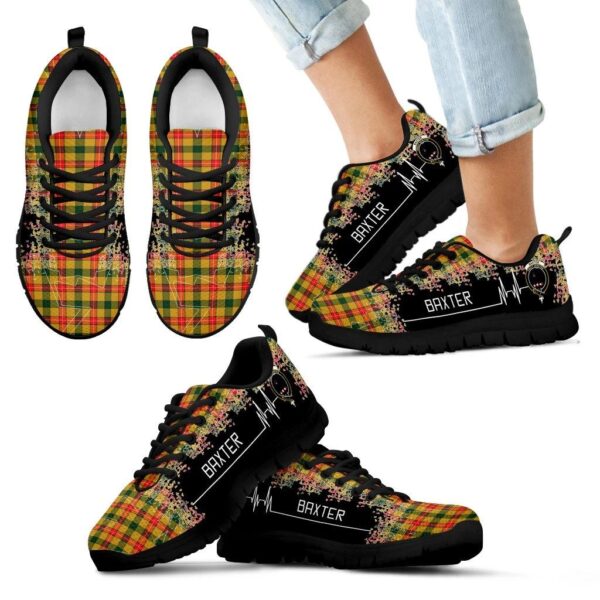 Baxter Clan Sneaker, Scottish Tartan Baxter Clans Sneaker Heartbeat Style - Image 6