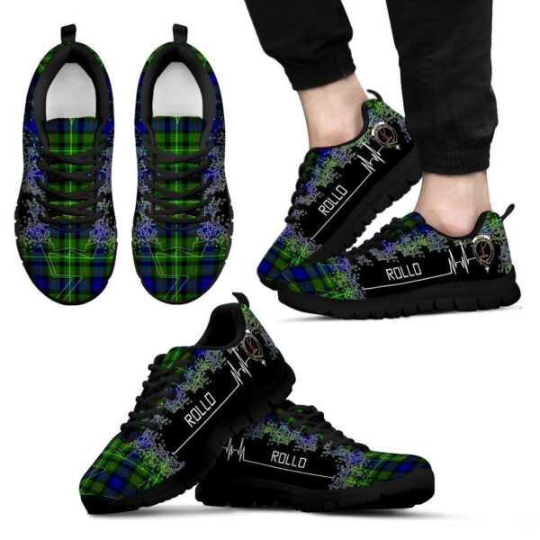 Rollo Modern Clan Sneaker, Scottish Tartan Rollo Modern Clans Sneaker Heartbeat Style - Image 2