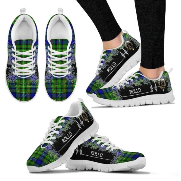 Rollo Modern Clan Sneaker, Scottish Tartan Rollo Modern Clans Sneaker Heartbeat Style - Image 3