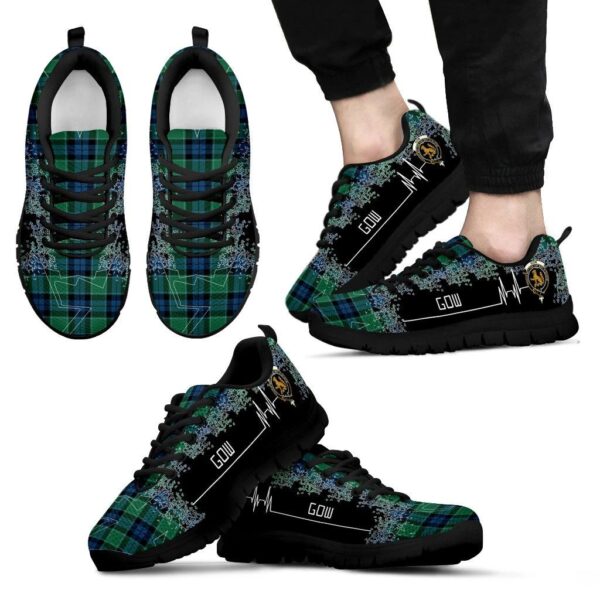 Graham of Menteith Ancient Clan Sneaker, Scottish Tartan Graham of Menteith Ancient Clans Sneaker Heartbeat Style - Image 2