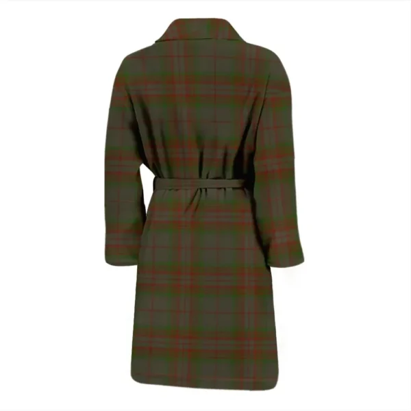 ScotClans Gray Bathrobe, Men Tartan Plaid Bathrobe - Image 2