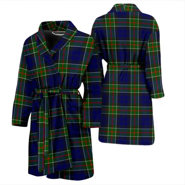 ScotClans Colquhoun Modern Bathrobe, Men Tartan Plaid Bathrobe - Image 3