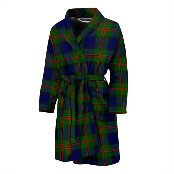 ScotClans Dundas Modern Bathrobe, Men Tartan Plaid Bathrobe  02