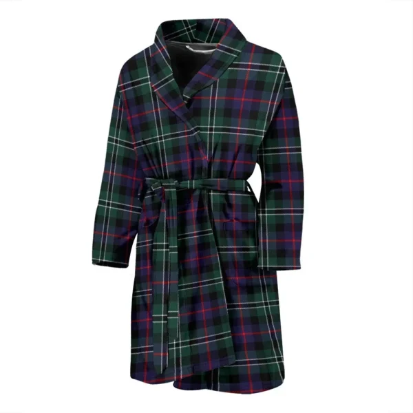 ScotClans Rose Hunting Modern Bathrobe, Men Tartan Plaid Bathrobe