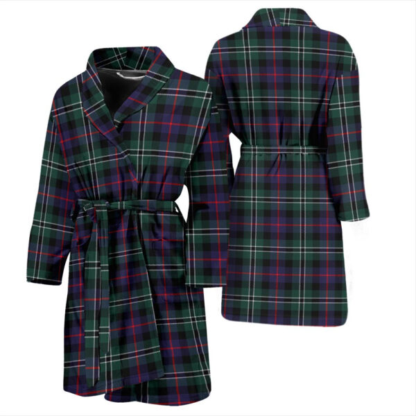 ScotClans Rose Hunting Modern Bathrobe, Men Tartan Plaid Bathrobe - Image 3