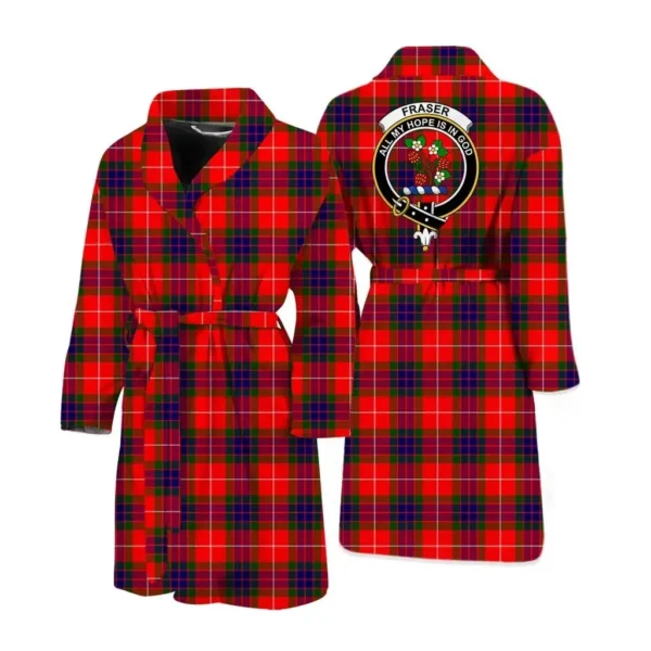 ScotClans Fraser Men Bathrobe - Fraser Bathrobe Badge