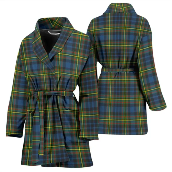 ScotClans MacLellan Ancient Bathrobe, Women Tartan Plaid Bathrobe - Image 3