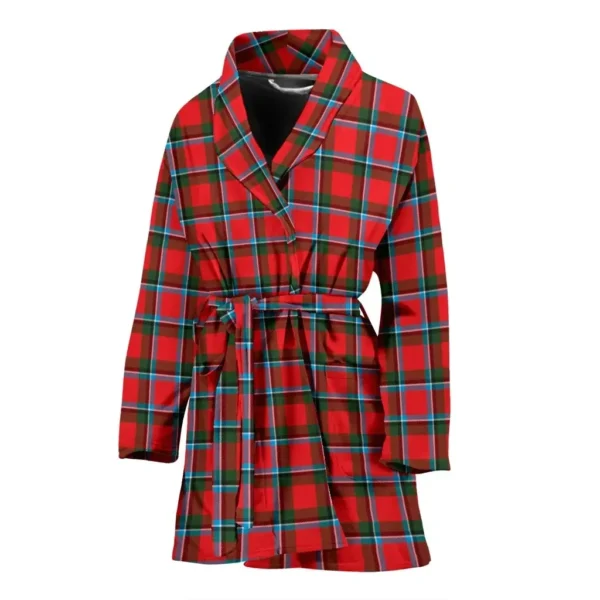 ScotClans Sinclair Modern Bathrobe, Women Tartan Plaid Bathrobe