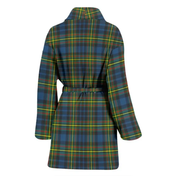 ScotClans MacLellan Ancient Bathrobe, Women Tartan Plaid Bathrobe - Image 2