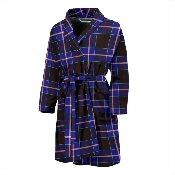 ScotClans Dunlop Modern Bathrobe, Men Tartan Plaid Bathrobe