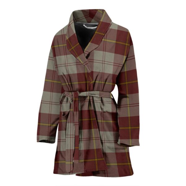 ScotClans Cunningham Burgundy Dancers Bathrobe, Women Tartan Plaid Bathrobe