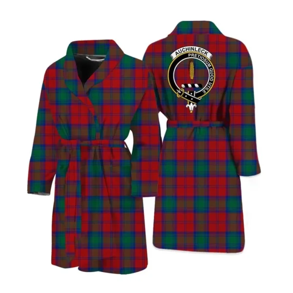 ScotClans Auchinleck Men Bathrobe - Auchinleck Bathrobe Badge