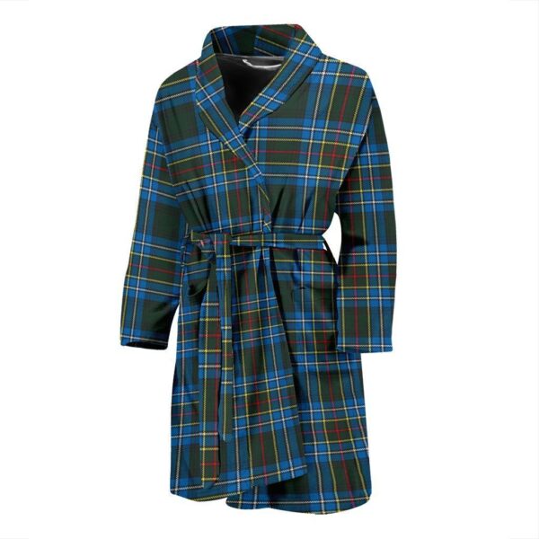 ScotClans Cockburn Modern Bathrobe, Men Tartan Plaid Bathrobe