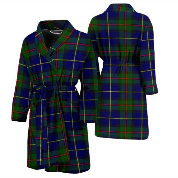 ScotClans MacLeod Of Harris Modern Bathrobe, Men Tartan Plaid Bathrobe - Image 3