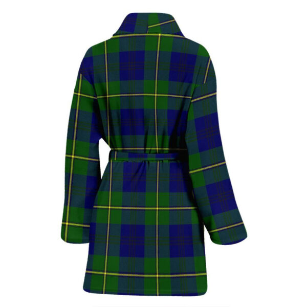 ScotClans Johnston Modern  Bathrobe, Women Tartan Plaid Bathrobe - Image 2