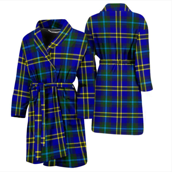 ScotClans Weir Modern Bathrobe, Men Tartan Plaid Bathrobe - Image 3