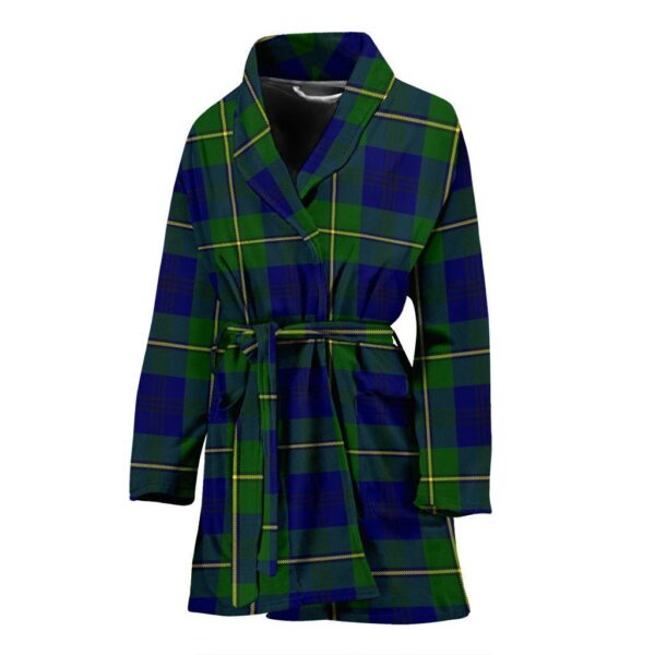 ScotClans Johnston Modern  Bathrobe, Women Tartan Plaid Bathrobe