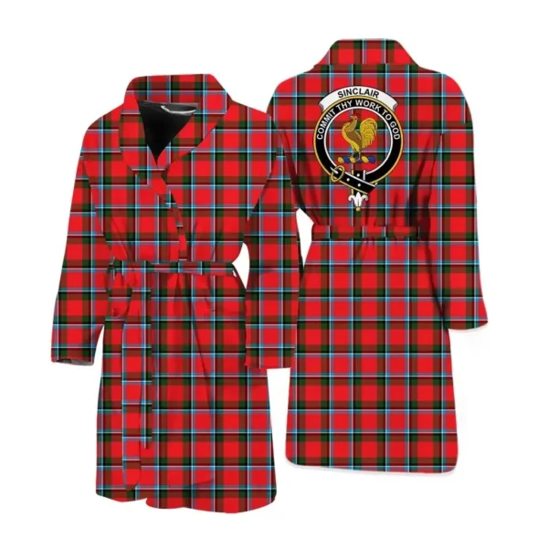 ScotClans Sinclair Men Bathrobe - Sinclair Bathrobe Badge