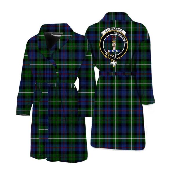 ScotClans Kirkpatrick Men Bathrobe - Kirkpatrick Bathrobe Badge