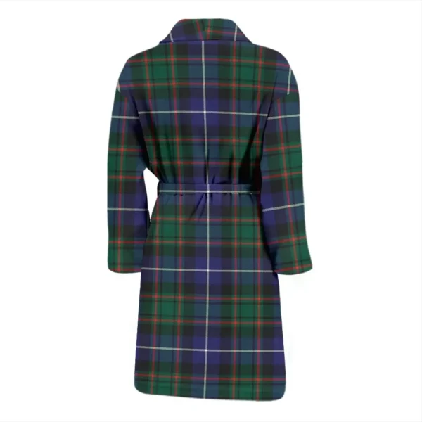 ScotClans MacRae Hunting Modern Bathrobe, Men Tartan Plaid Bathrobe - Image 2