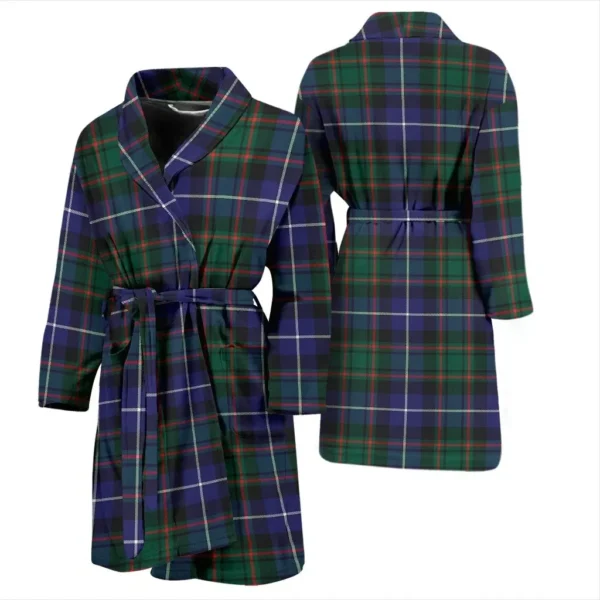 ScotClans MacRae Hunting Modern Bathrobe, Men Tartan Plaid Bathrobe - Image 3