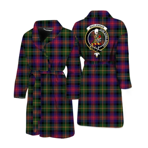 ScotClans MacLennan Men Bathrobe - MacLennan Bathrobe Badge