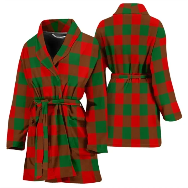 ScotClans Moncrieffe Bathrobe, Women Tartan Plaid Bathrobe - Image 3