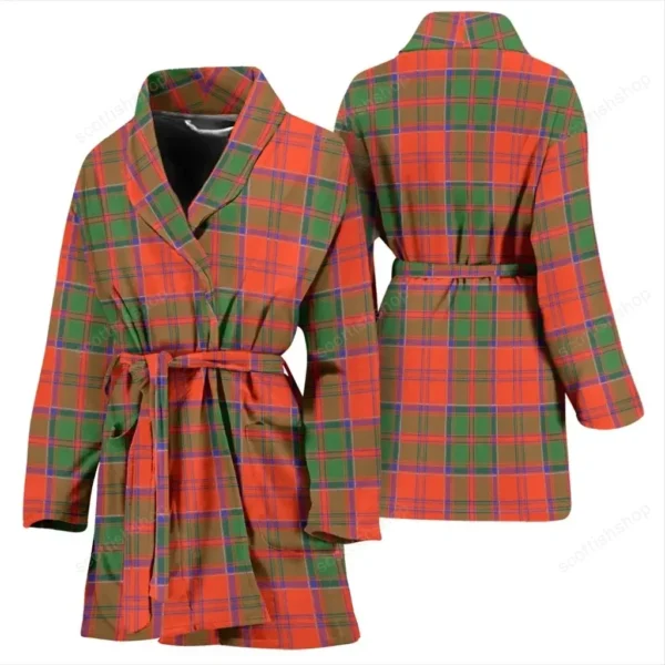 ScotClans Grant Ancient Bathrobe, Women Tartan Plaid Bathrobe - Image 3