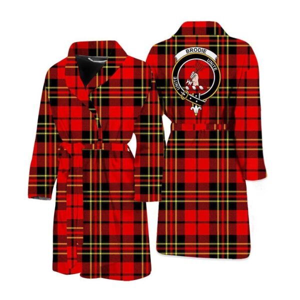 ScotClans Brodie Men Bathrobe - Brodie Bathrobe Badge