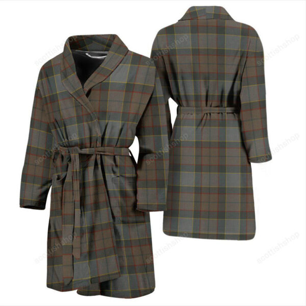 ScotClans Outlander Fraser Bathrobe, Men Tartan Plaid Bathrobe - Image 3