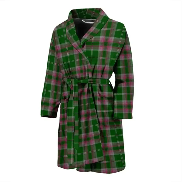 ScotClans Gray Hunting Bathrobe, Men Tartan Plaid Bathrobe