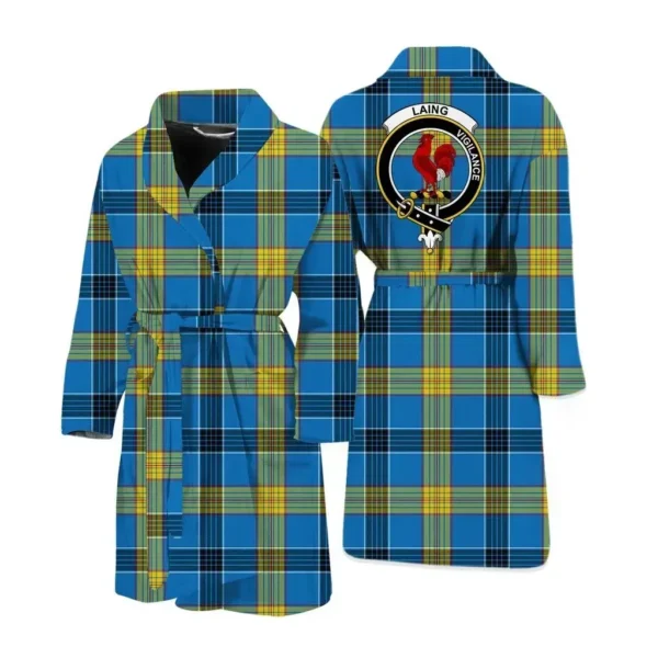 ScotClans Laing Men Bathrobe - Laing Bathrobe Badge