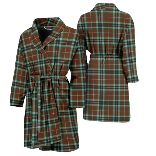 ScotClans Thomson Hunting Modern Bathrobe, Men Tartan Plaid Bathrobe - Image 3