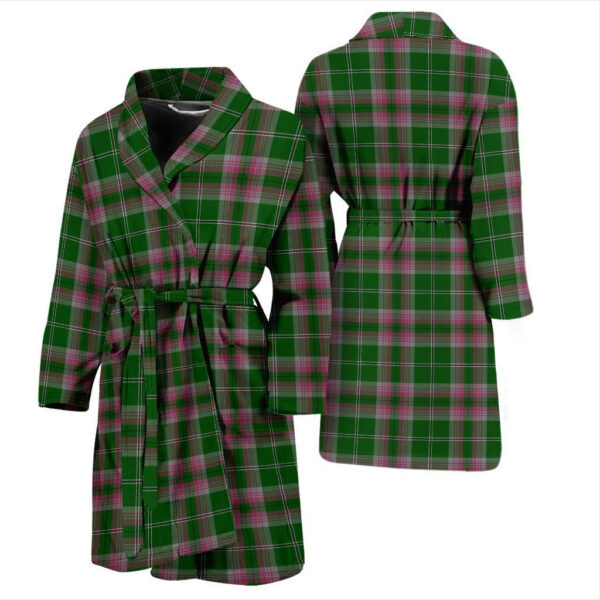 ScotClans Gray Hunting Bathrobe, Men Tartan Plaid Bathrobe - Image 3