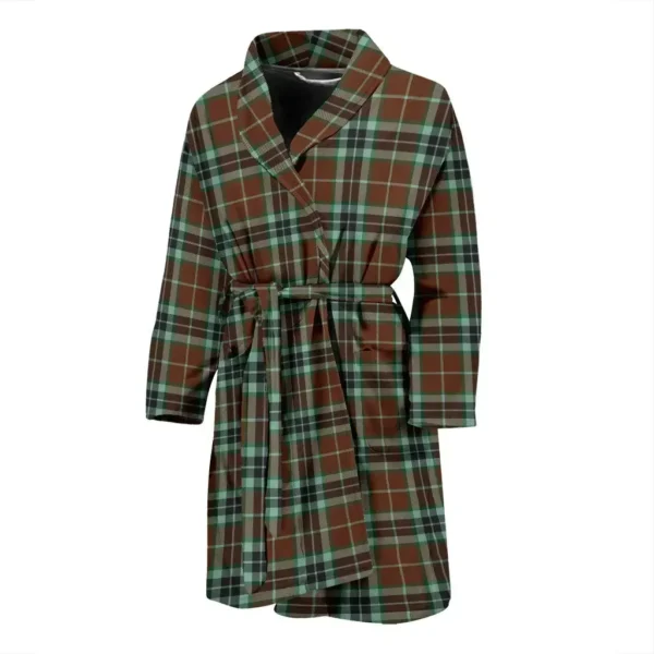 ScotClans Thomson Hunting Modern Bathrobe, Men Tartan Plaid Bathrobe